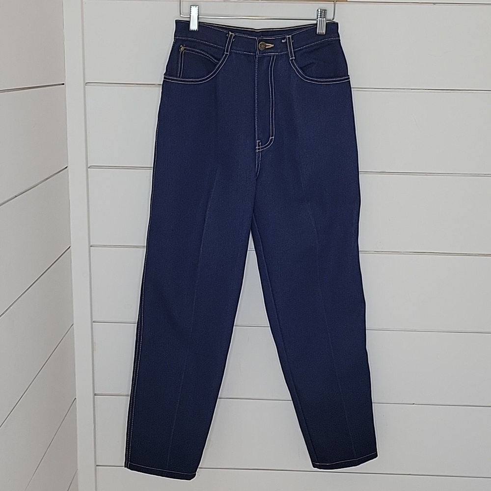 NWOT VINTAGE 90s COLLECTIONS mom jeans size 12 dark blue wash denim jeans